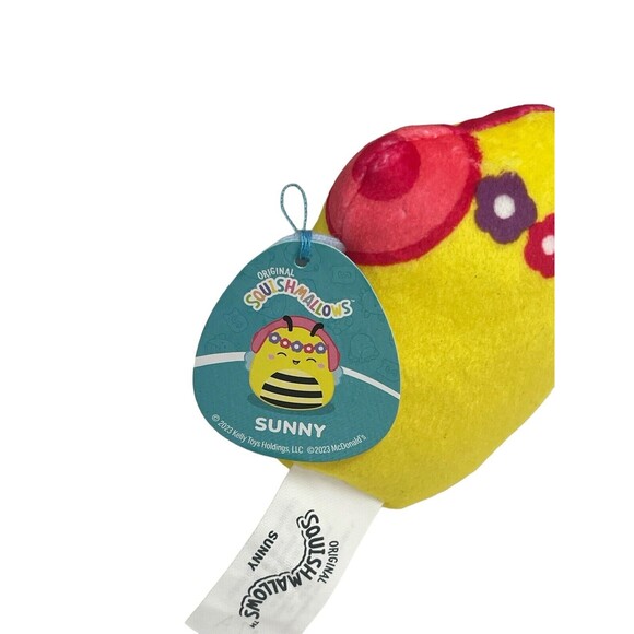 2023 McDonald's Squishmallows Happy Meal Toys Sunny The Bee Plush Stuffed Toy - Picture 2 of 9